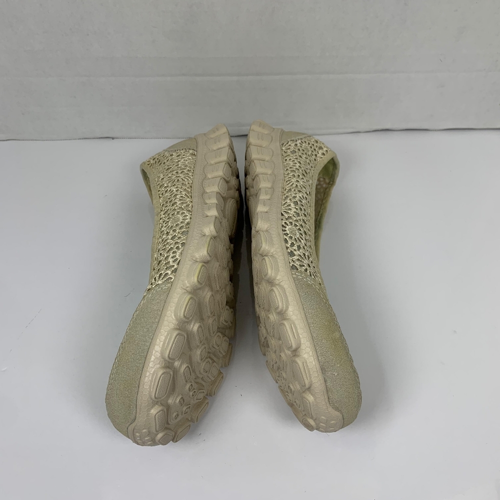 Skechers EZ Flex 2 Women's Tan Cream Sweetpea Ballet Flat Ballet Shoe  Size 9 - Picture 5 of 14